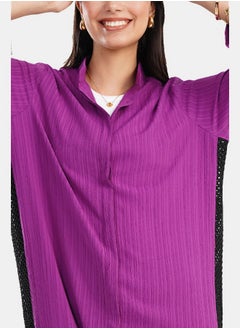 Clue Shirt Dress with Side Trico  - Image 4