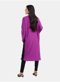 Clue Shirt Dress with Side Trico  - Image 3