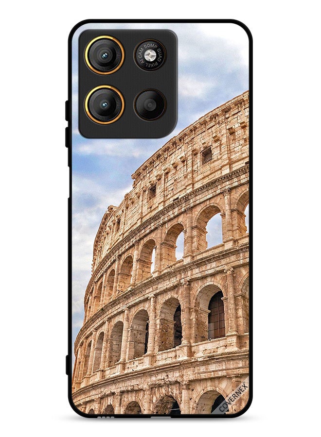 Covernex Motorola Moto G15 Protective Case Cover Vintage Building