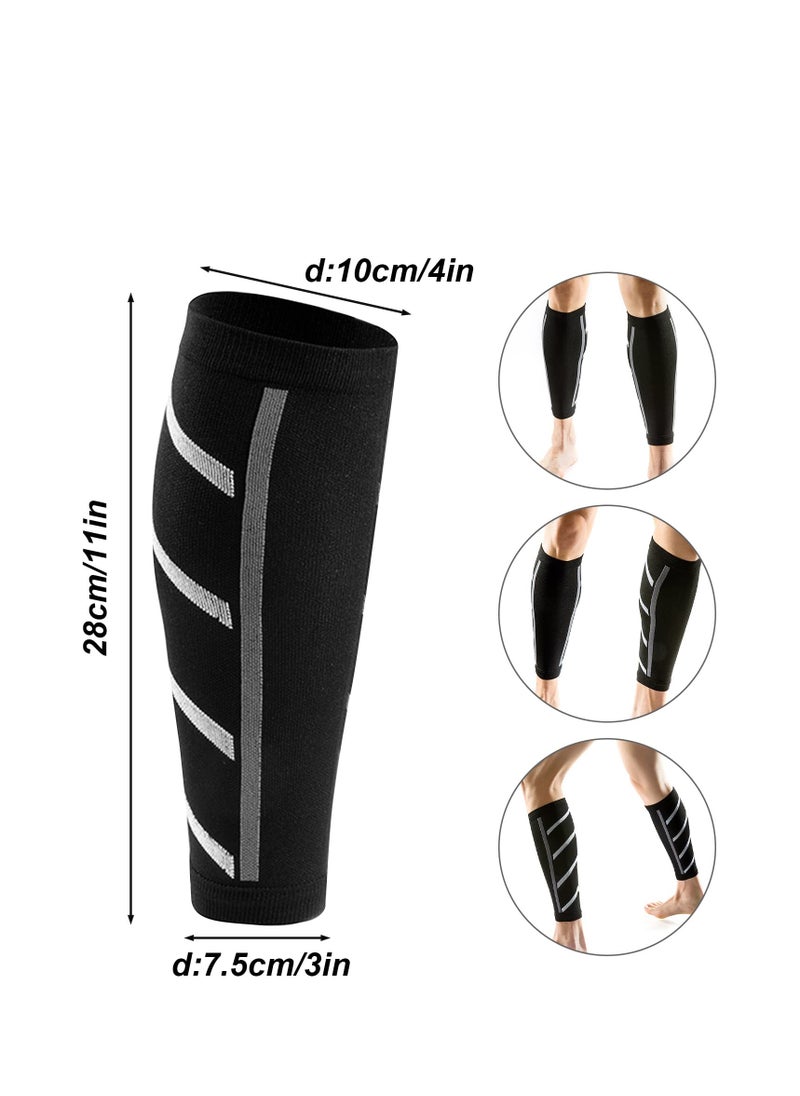 SYOSI - Calf Compression Sleeve, Support Leg Sleeves Legs Pain Relief, Shin Splint and Calf Support Brace, Compression Calf Guards, Ideal for Running,Injury Recovery, Muscle Cramps - Image 1