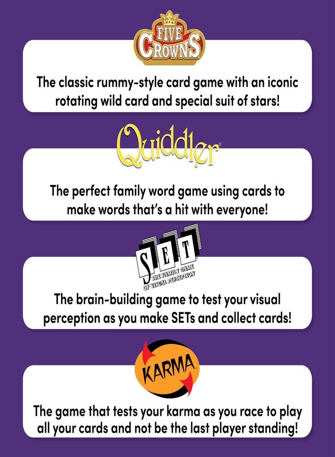 PlayMonster Five Crowns 4 Pack Bundle Card Games for Kids - Image 4