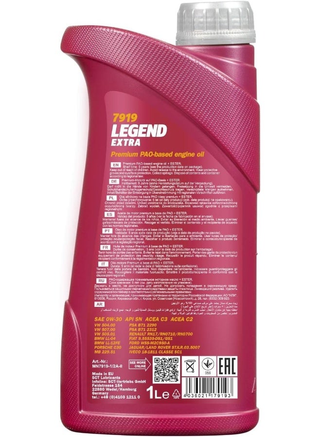 MANNOL MANNOL MN LEGEND EXTRA 0W-30 (1L)  - Image 2