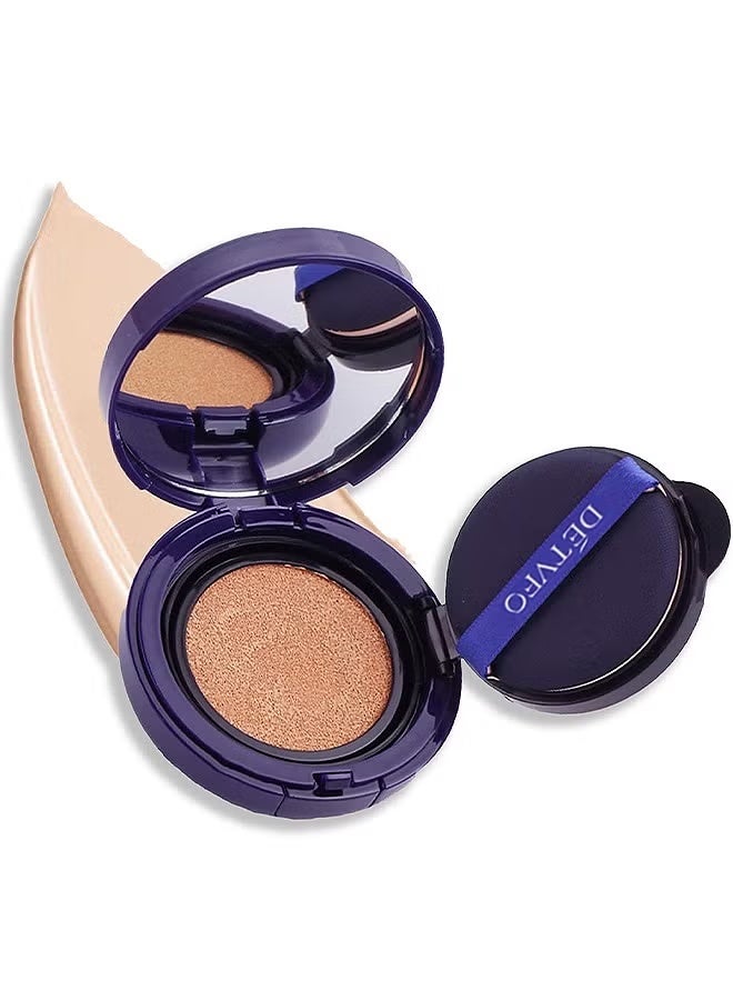DETVFO Evanesce Soft Matte Cream Concealer, Waterproof Foundation, Full Coverage, Hydrating Long-Lasting Concealer, Moisturizing Contour And Brighten (02# Ivory) - Image 1