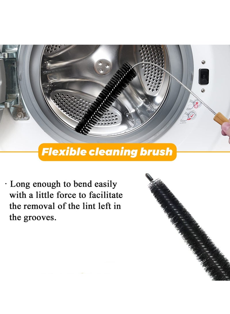 Excefore WE03X23881 Dryer Lint Filter with Cleaner Brush Stainless Steel Screen Compatible with GE Hotpoint Dryer AP6031713 PS11763056 EAP11763056 gtd33eask0ww gtx22eask0ww gtd65gbsj3ws gtd42easj2ww - Image 4