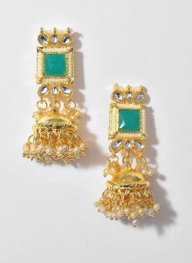 Sohi  Stone Studded & Pearls Beaded Artificial Jewellery Set for Women | Best Price UAE