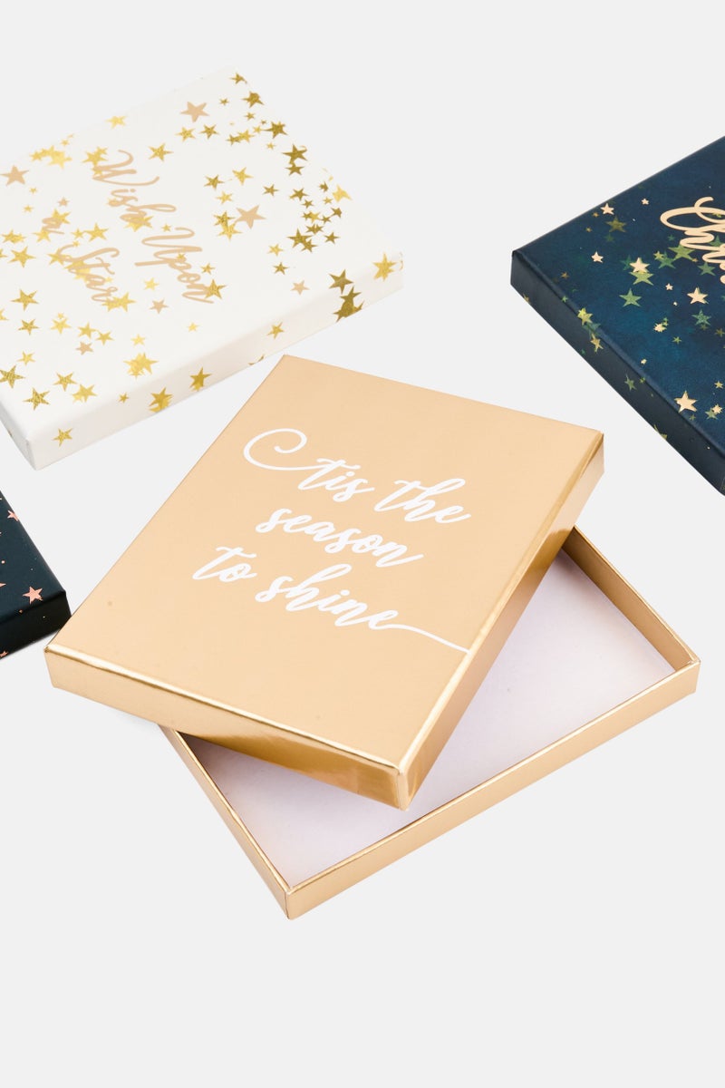 VOTUM 4 قطع من حوامل بطاقات الهدايا، ذهبية - Image 3