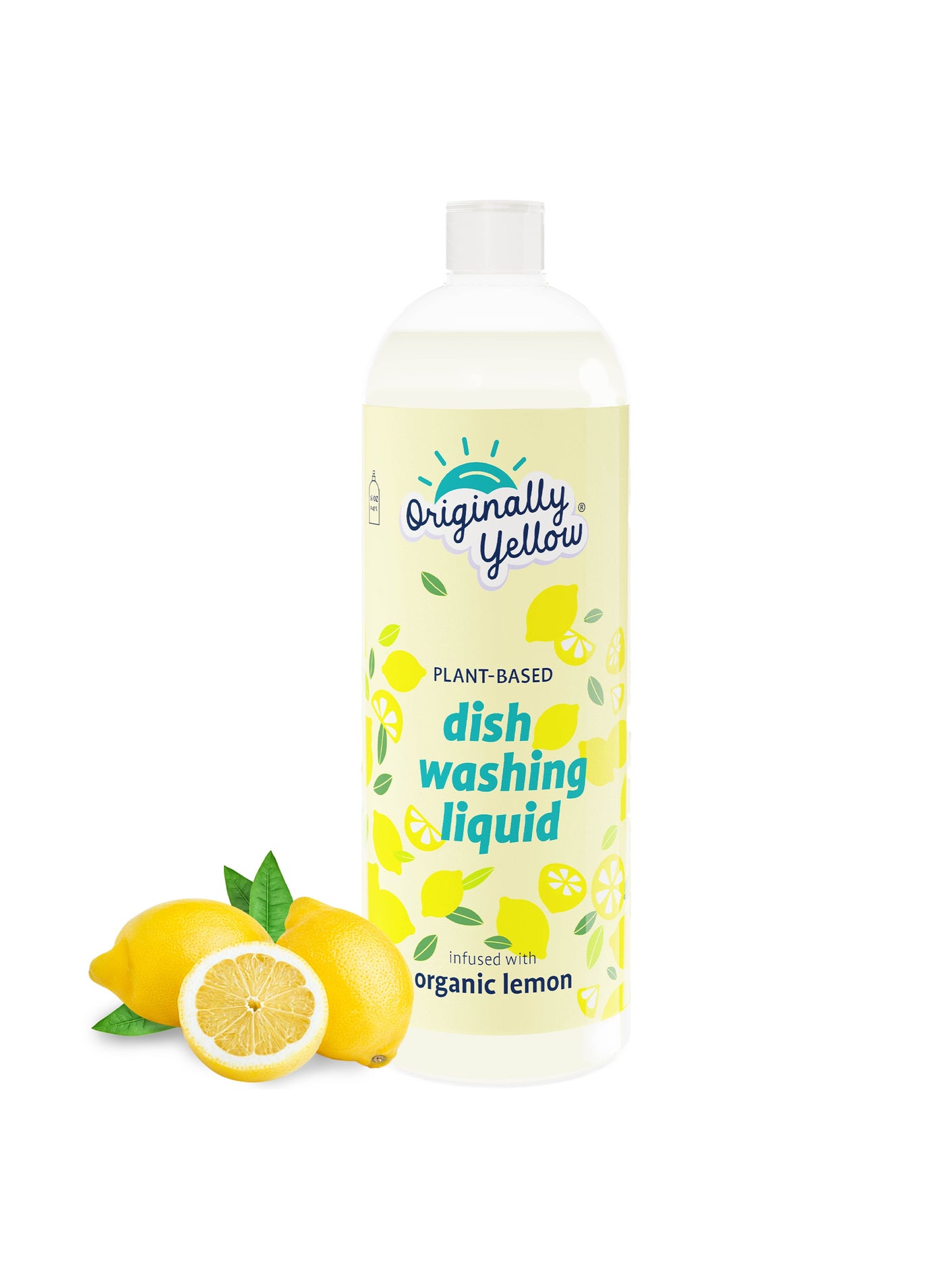 Originally Yellow Dish Wash Plant Based Organic Lemon