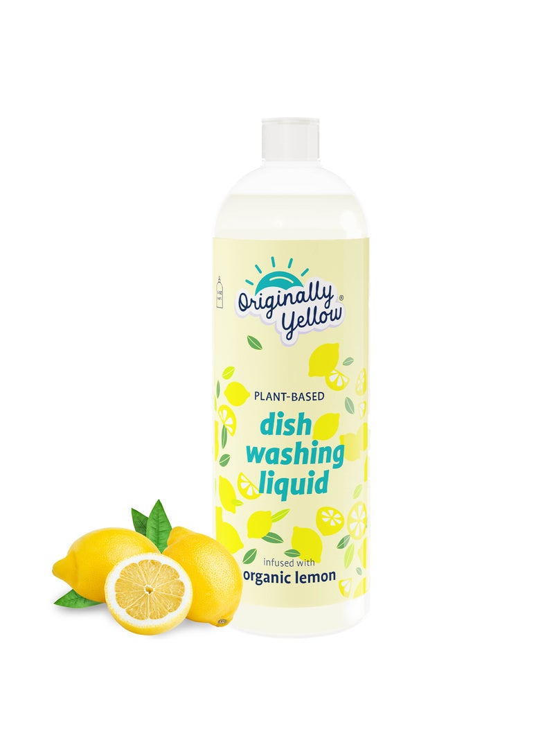 Originally Yellow Dish Wash Plant Based Organic Lemon - Image 1