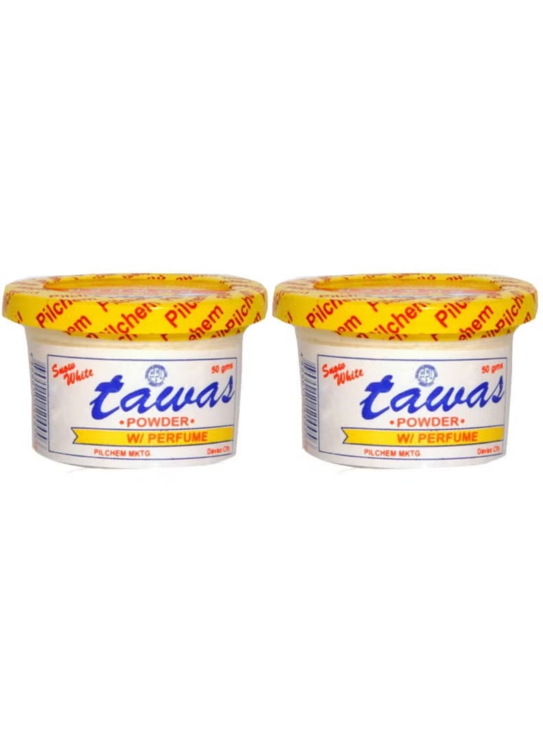 Snow White Tawas Deodorant Powder Two Pieces 50gm