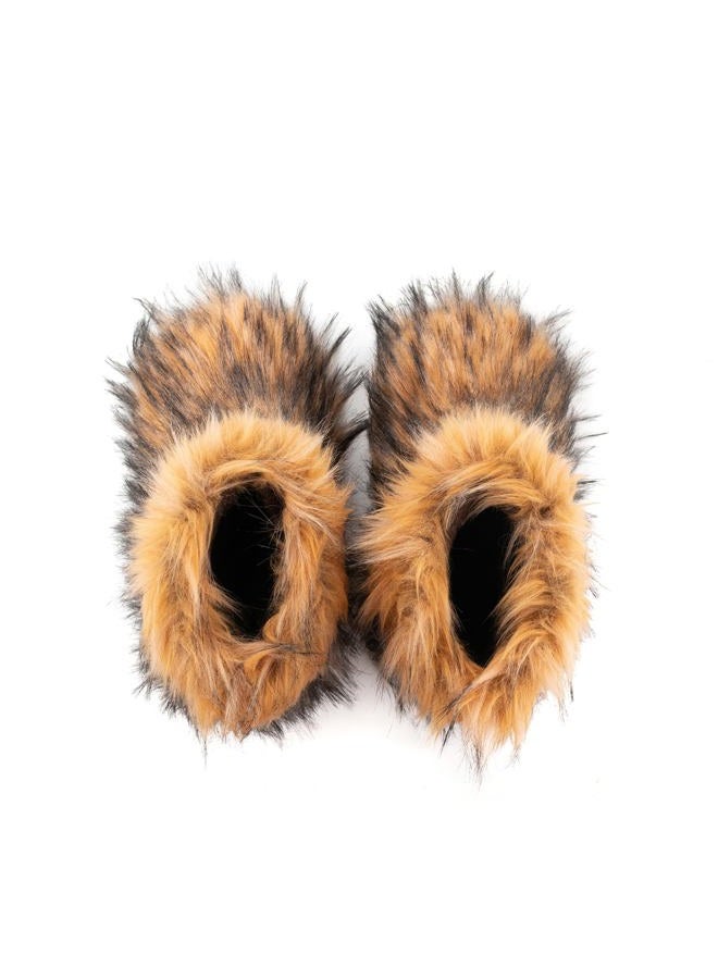 CEPEPRIN Women's Faux Fur Boots Furry Fuzzy Snow Boots Fluffy Winter Boots Warm Comfortable Mid-Calf Boots Outdoor Indoor Flat Shoes - Image 4