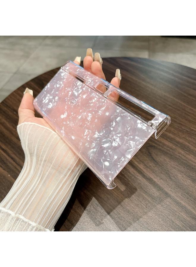 اس-توب جراب لهاتف Huawei Mate Xs 2، جراب هاتف بتصميم صدفي لؤلؤي - Image 3