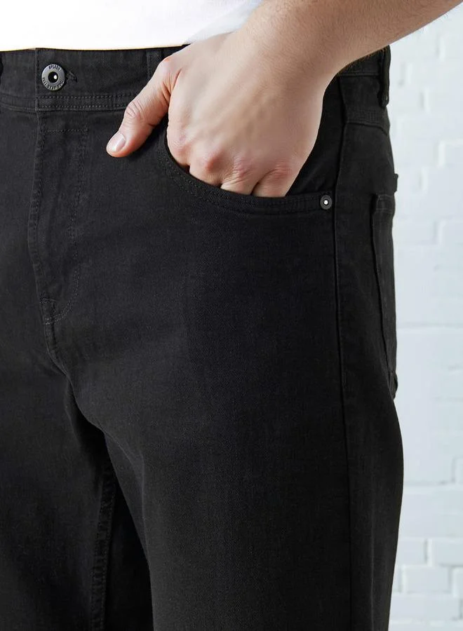 Splash FAV BLACK Men Straight Fit High Rise Jeans for Men | Best Price UAE