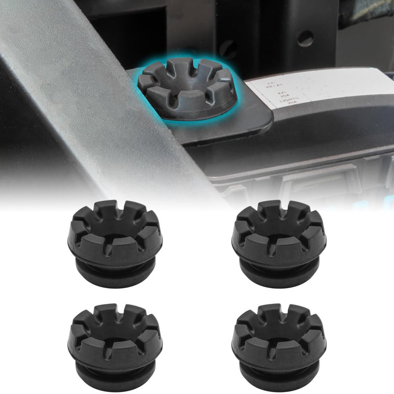 UTVSXPERT Seat Grommet Kit for Polaris Ranger Black Rear Cab Seat Grommet Kit for Polaris ACE RZR Sportsman Crew 500 700 800 XP 4x4 Accessories 4PCS Replace 5412507