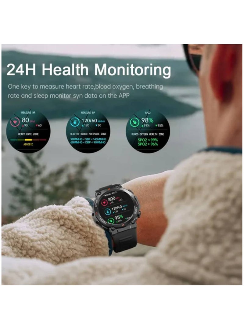MD56 1.39 Inch HD Bluetooth Call Smart Watch Men Sports Fitness Tracker Heart Monitor 400mAh Smartwatch For Android IOS - Image 3