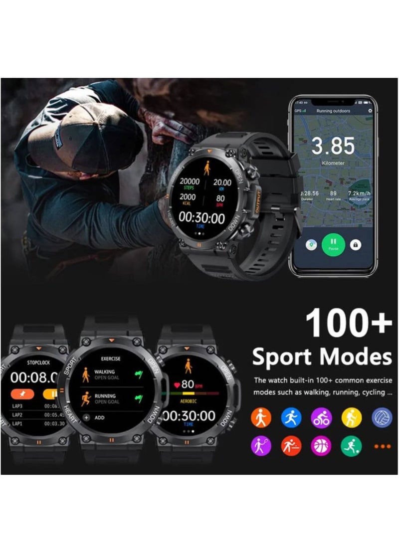 MD56 1.39 Inch HD Bluetooth Call Smart Watch Men Sports Fitness Tracker Heart Monitor 400mAh Smartwatch For Android IOS - Image 4