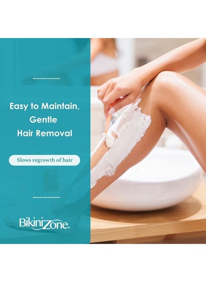 Bikini Zone - Hair Growth Inhibitor - Natural Hair Stop Growth Cream for Legs, Lips, Chin - Reduces Hair Density & Hair Length - Non-Irritating & Painless - Keeps Hair Away After Waxing & Shaving - Image 1