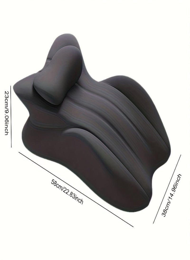 EzzySo وسادة ظهر مثلثة للراحة وسادة وضع الساق وسادة للزوجين للجلوس على السرير وسادة فوم ميموري لدعم الظهر وسادة قراءة للسرير والأرائك لتخفيف آلام الظهر والساق وحرقة المعدة ومكافحة الشخير - Image 2