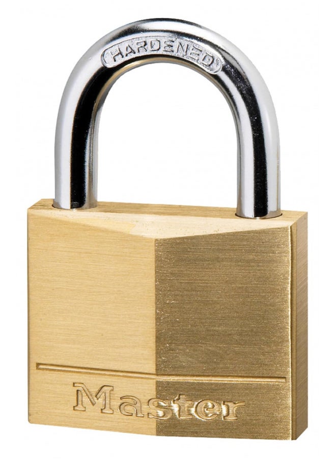Master Lock Master Lock 140D Padlock, 1 Pack, Brass 