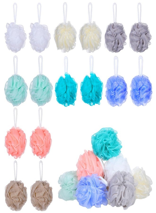 JOUTYFOR 40 Pack Loofah Sponge Bath Sponge Shower Loofah Mesh Shower Ball Bath Pouf Wash Body Puff for Women Men - Image 1