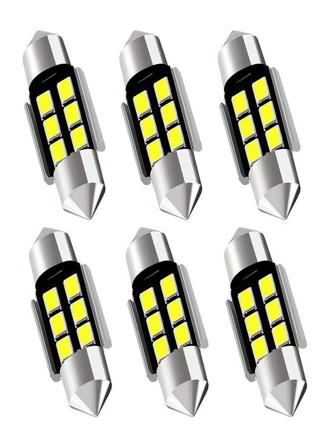 AUXLIGHT DE3175 DE3021 DE3022 3175 31MM 1.22”Festoon Canbus Error Free LED Interior Light Bulbs 6000K Xenon White, Super Bright 6SMD Chips for Dome Map Door Courtesy License Plate Lights (Pack of 6) - Image 1