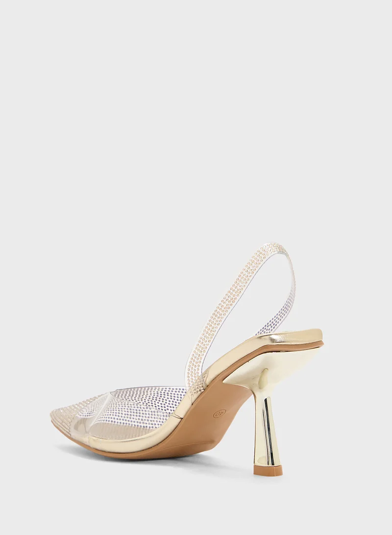 OZZO Diamante Sling Back Pump