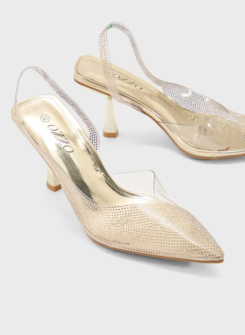 OZZO Diamante Sling Back Pump