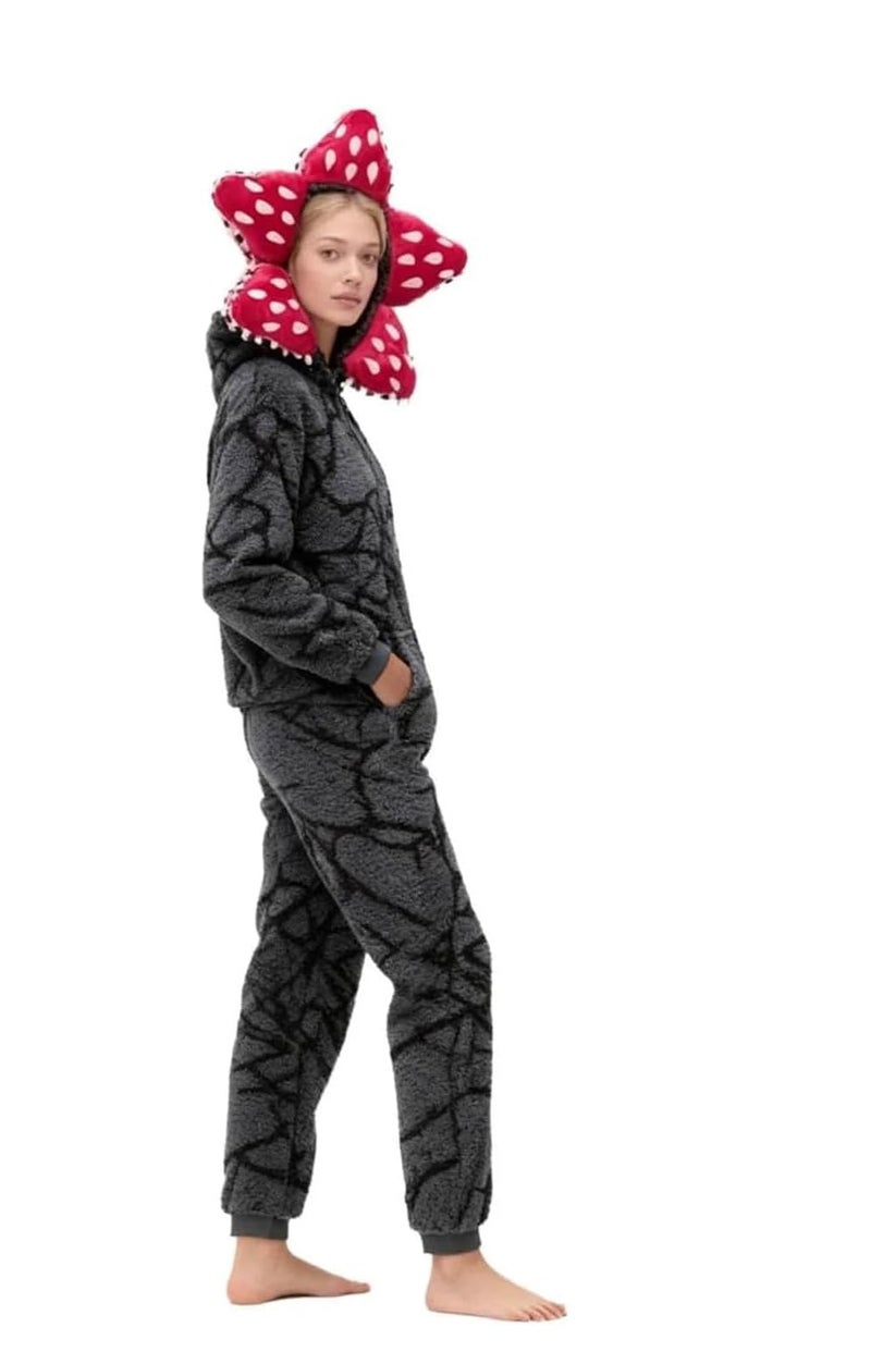 Fzhzcos Demogorgon Onesie Adult Jumpsuit Cosplay costume for Women and Men Large - Image 4