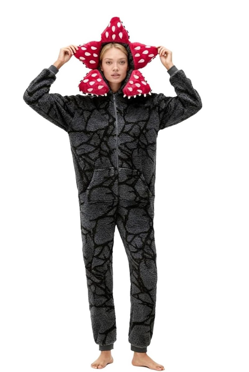 Fzhzcos Demogorgon Onesie Adult Jumpsuit Cosplay costume for Women and Men Large - Image 2