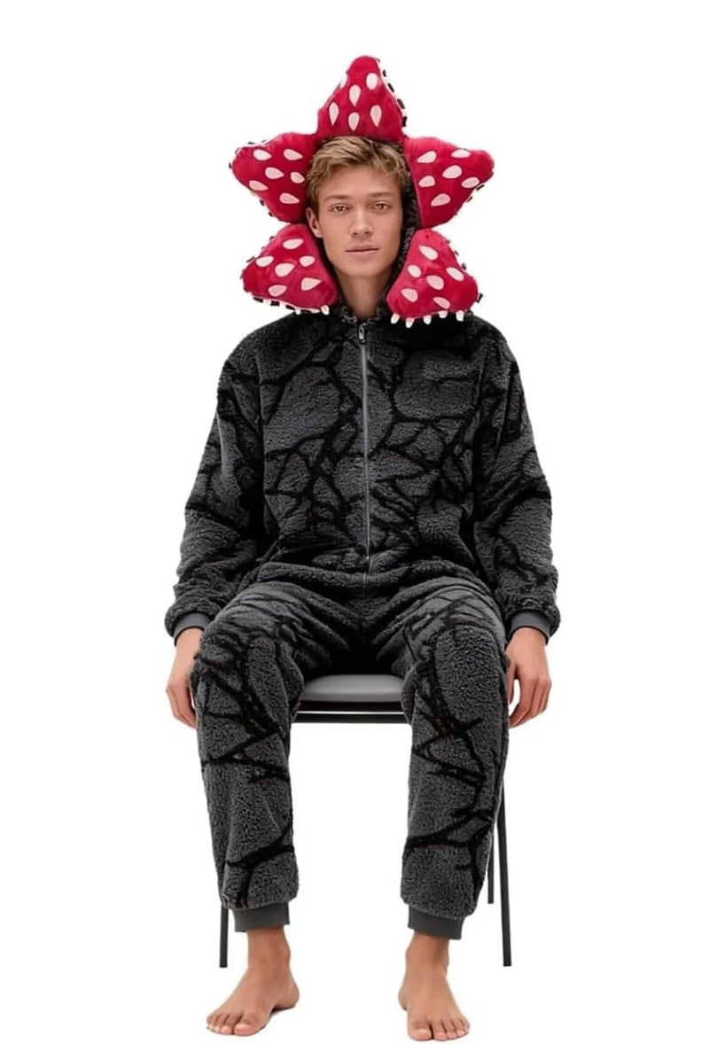 Fzhzcos Demogorgon Onesie Adult Jumpsuit Cosplay costume for Women and Men Large - Image 5