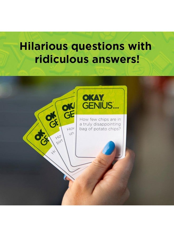PlayMonster Okay, Genius… Fun Family Game Night Card Game For Teens, Friends & Home - Share Your Opinions On Ridiculous Topics - What Do You Have In Mind?! - For Ages 14 & Up - Image 3