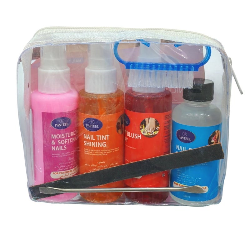 PASTEEL Dead skin Remover Around the Nails Softener and Moisturizer 60 ml Nail Polish Remover 60 ml Nail Polish Remover 60 ml Foot Spray 60 ml Cleaning Brushes and File. - Image 3
