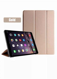 Smart leather bag  golden color  with smart feature for iPad MINI 1/2/3