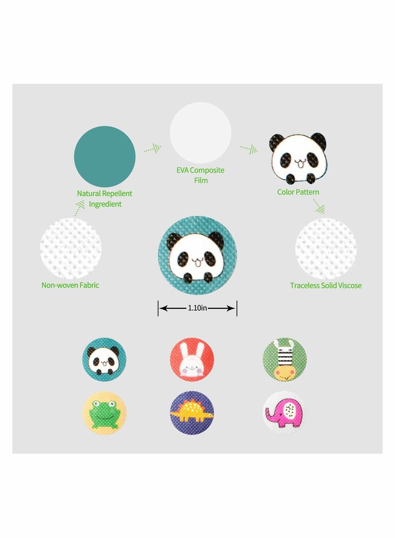 SYOSI Mosquito Patches, 90 Pack Mosquito Sticker for Kids Adults, Natural Citronella Patches, Bug Insect Repellent Patches - Image 2