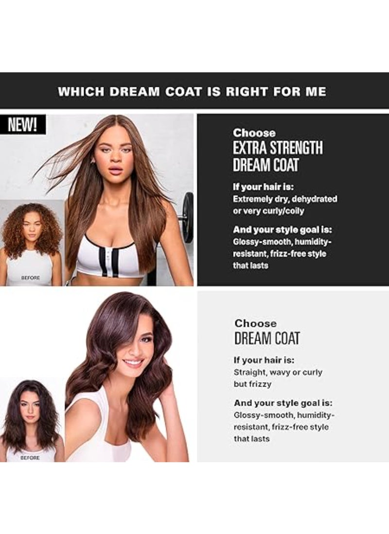 Color Wow - Extra Strength Dream Coat, Powerful, Ultra Moisturizing, Anti Humidity Treatment For Frizz Prone Hair, Glassy Smooth, Straight + Frizz Resistant Styles For Up To 3-4 Washes, 50Ml Travel Size - Image 1