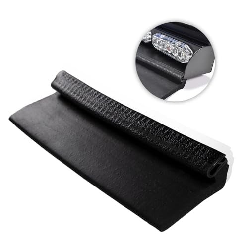 UBL 18 Inch Large Black Rubber Gasket for Light Bar - Eliminate Emergency Warning Visor Dash Stick Surface Mount Light - Windshield Flashback Guard (1) - Image 1