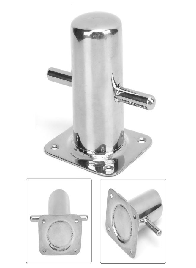 316 Stainless Steel Single Mooring Bitt Heavy Duty Cross Bollard Cleat Marine Hardware Accessories90MM - Image 2