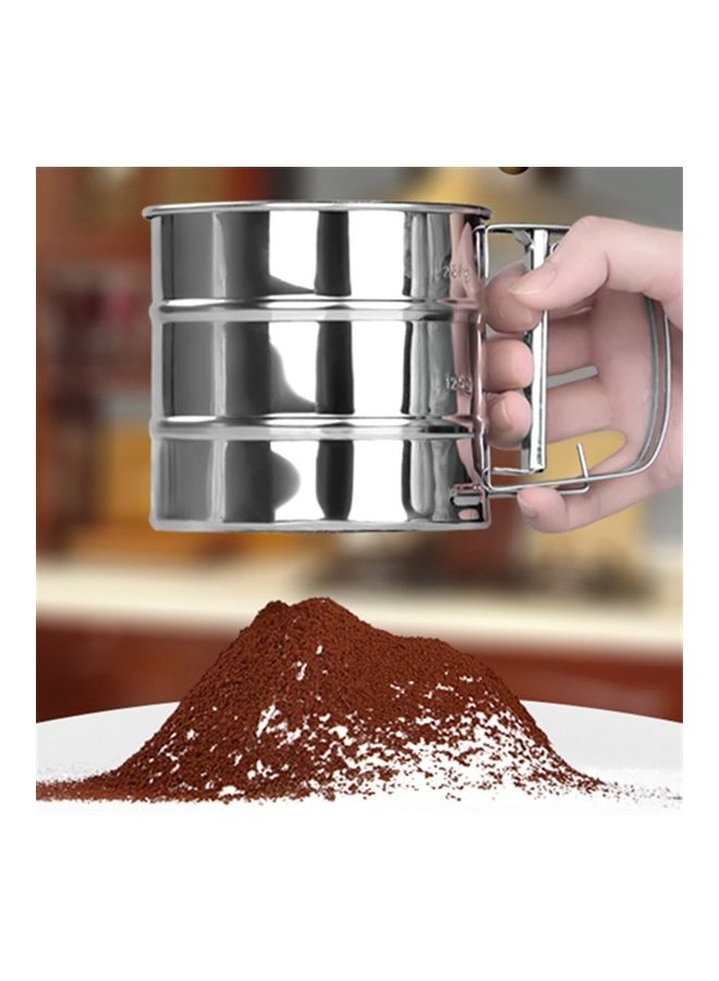 NIBEMINENT Stainless Steel Flour Sifter Silver - Image 2