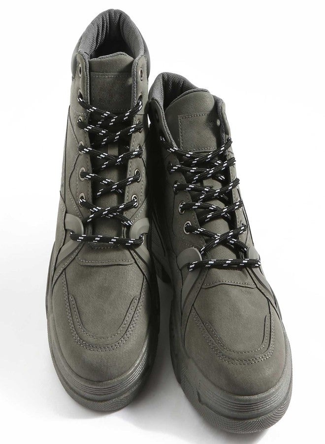 VSUDO Round Shoe Laces for Hiking Boots, 5/32 Inch Shoestrings for Outdoor Work Shoes, Thick Climbing Shoelaces for Boots, 19 Black With White Dot, 39" ( 100 CM ) - Image 2