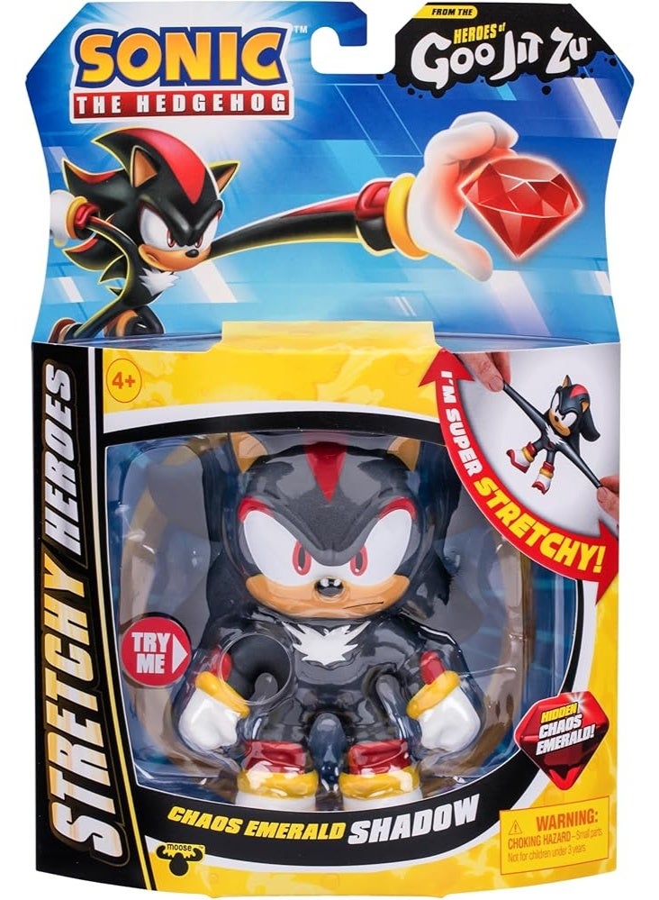 GOO JIT ZU Heroes of Goo Jit Zu Sonic the Hedgehog Chaos Emerald SHADOW Stretchy Hero Figure | Super Stretchy Collectible Toy for Kids | Action Figure with Goo Filling - Image 2
