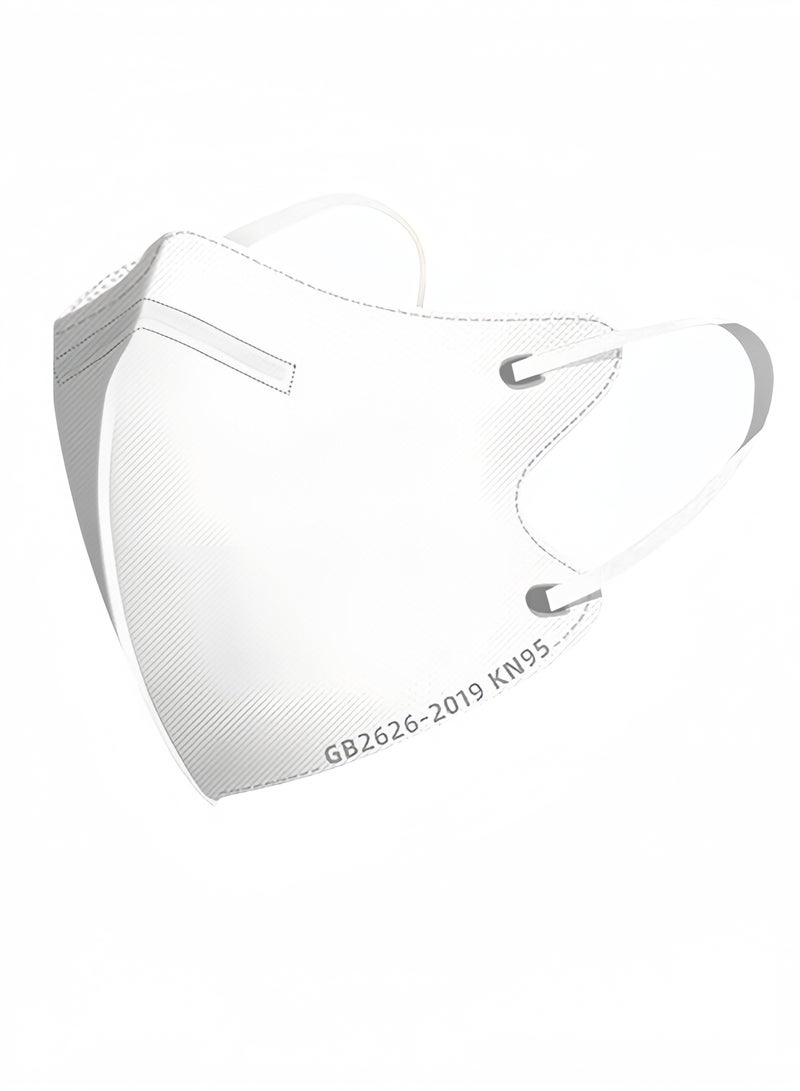 30 Pack 3D Disposable Adult Masks, 4-layer Meltblown Filter, with Elastic Earloops (Black, White, Green) - Image 4