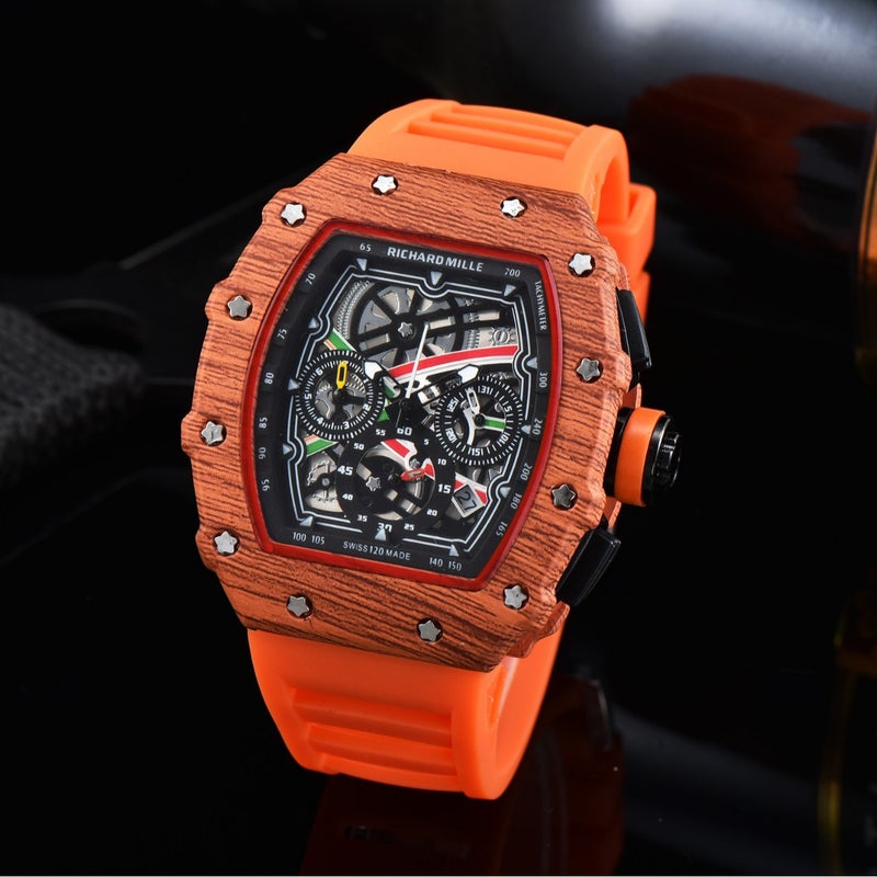6-Pin Explosions Wish Men'S Wine Barrel Watch Fashion - Image 2
