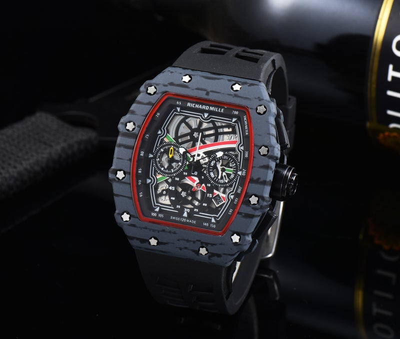 6-Pin Explosions Wish Men'S Wine Barrel Watch Fashion - Image 1