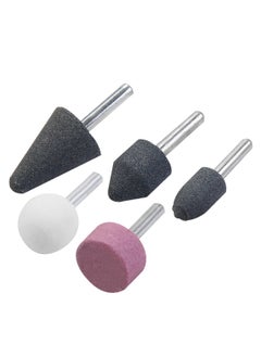 KSEIBI Grinding Stones Set/5PC, Aluminum Oxide, Grinding Stone Set of 10 Pc Stone Rotary Grinding Bits with 1/4 Inch and 1/8 Inch Shank, Stone Grinding Bits for Polishing, Deburring, Carving and Engraving.  - Image 1