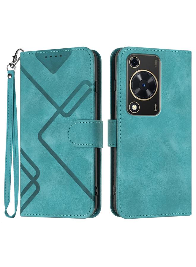 اس-توب جراب لهاتف Huawei Enjoy 70 Line Pattern Skin Feel Leather جراب هاتف - Image 1