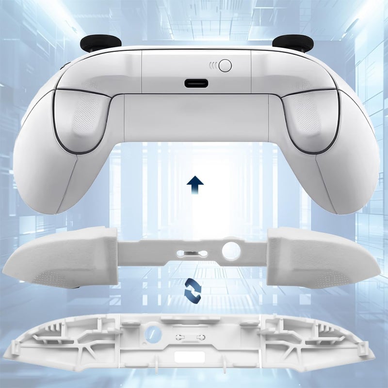داكوان 2 Pack Bumpers Replacement، متوافق مع أجهزة تحكم Xbox Series X/S، مجموعة إصلاح أزرار LB RB باللونين الأسود والأبيض مع عصي التحكم، مفكات T6 T8H وأدوات فتح - Image 3