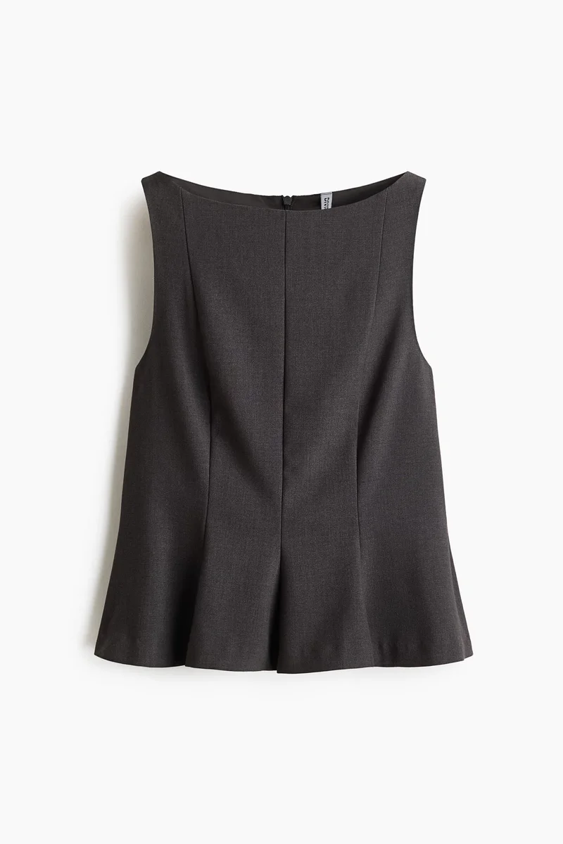 H&M Tailored peplum top
