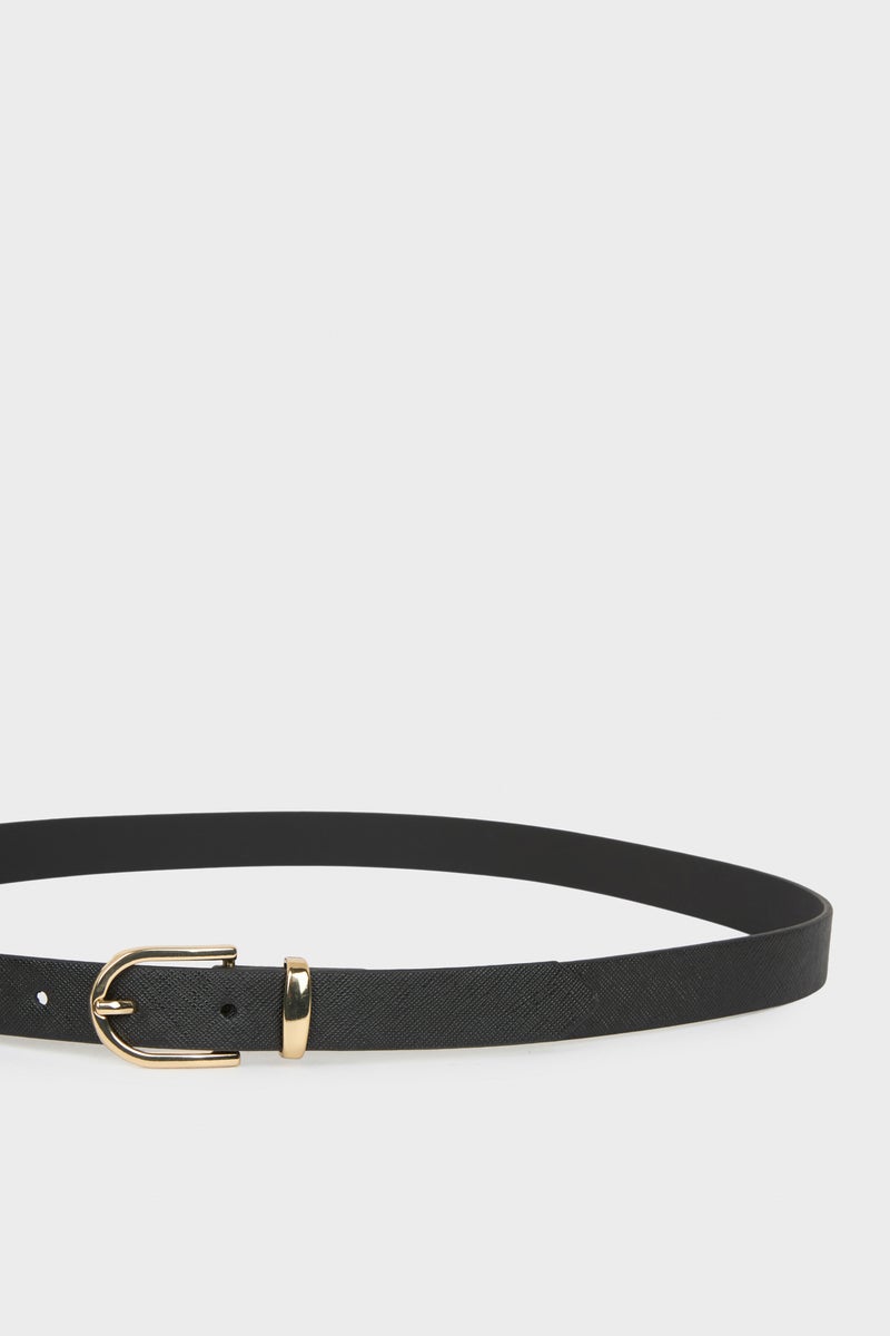 DeFacto Black Woman Woman Faux Leather Jean Belt Casual - Image 2