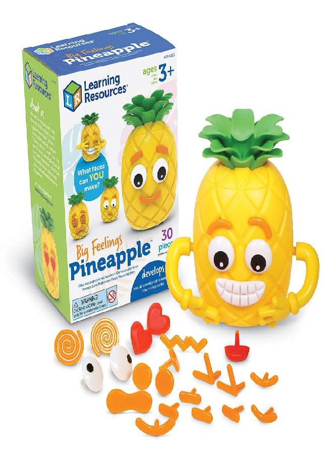 Learning Resources Learning Resources Big Feelings Pineapple - 30 Pieces, Ages 3+ Social Emotional Learning Toy For Boys and Girls, Body Awareness, Toddler Learning Toys - Image 4