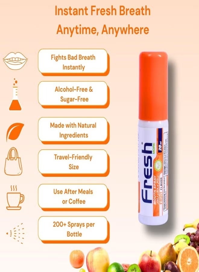 Fresh Fruit Flavored Mouth Spray 20ml - Image 4