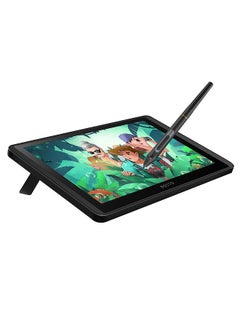 شاشة LCD لرسم الرسومات مقاس 11.6 بوصة مقاس 1366 × 768 ومستوى ضغط 8192 تقنية سلبية مع وظيفة الإمالة تدعم نظام التشغيل Windows MacOS جهاز لوحي للرسم يعمل بمنفذ USB مع قلم تفاعلي